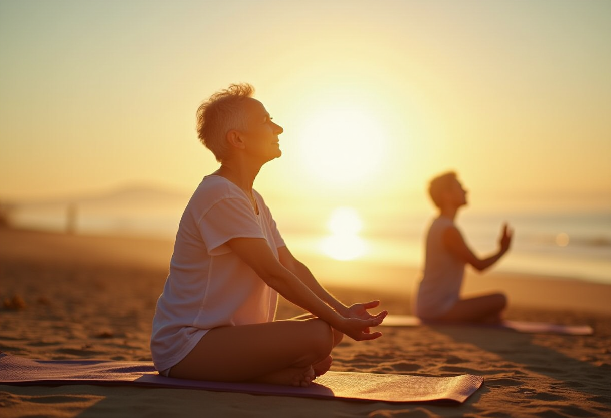 Групові заняття йогою для зрілого віку